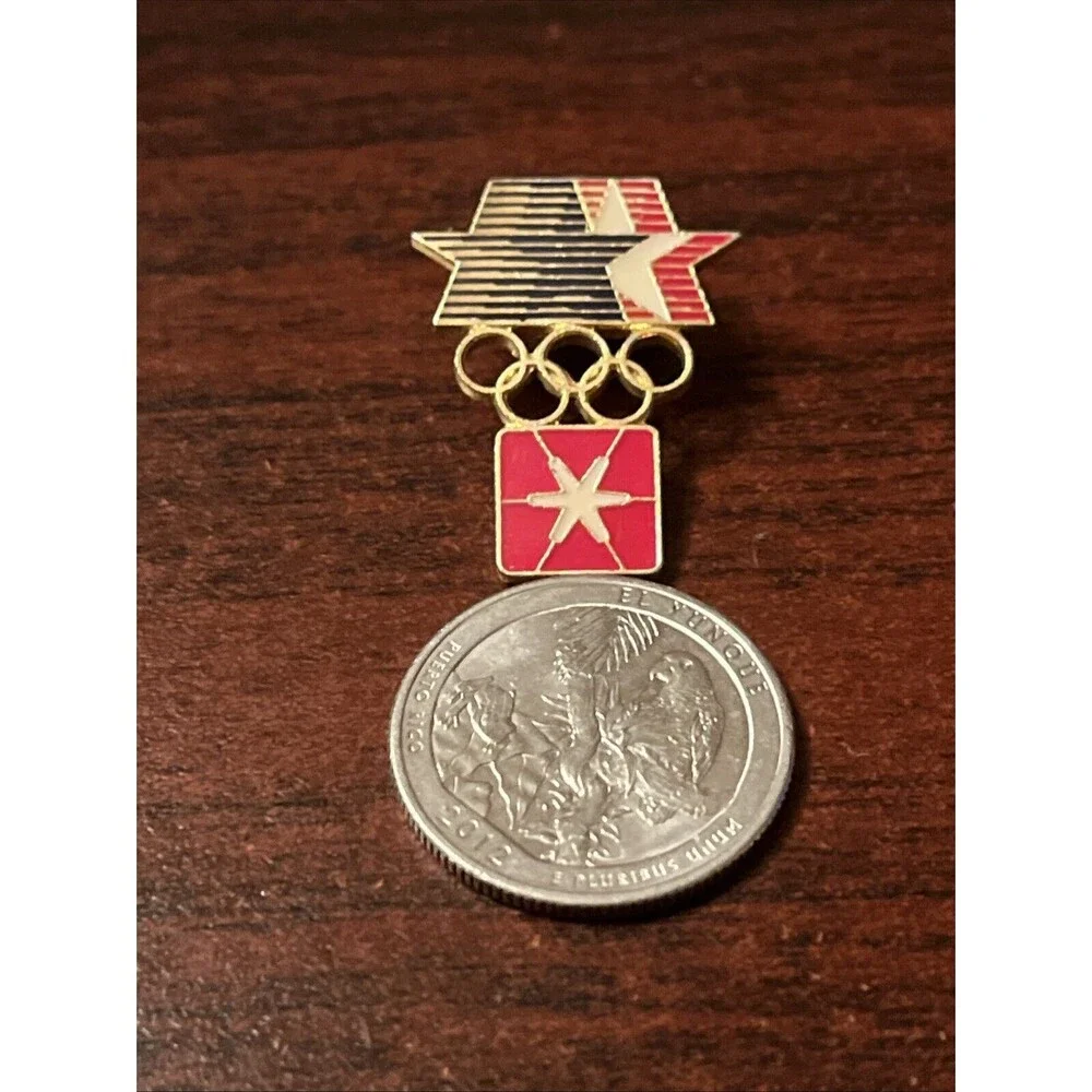 1984 Los Angeles Olympics Pacific Telesis Lapel Hat Pin‎